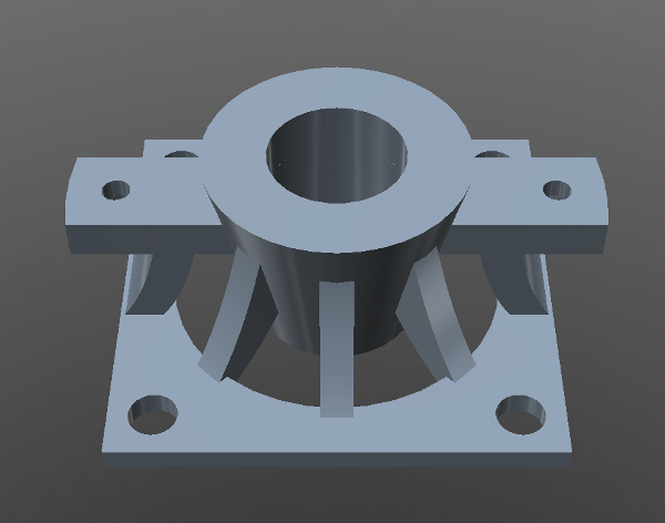 Model of a new version of the valve connector structure.