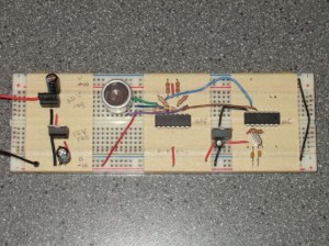 Acoustic transmitter circuit