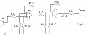 Acoustic receiver circuit